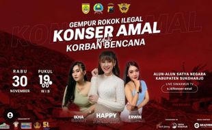 Catat, Hari Ini Happy Asmara akan Goyang Sukoharjo di Konser Amal