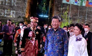 Xi Jinping Dikawal Ketat saat Gala Dinner G20, 3 Minibus & 2 Patwal Mendampingi