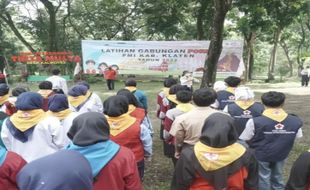 Forum Remaja PMI se-Klaten Ikuti Latihan Gabungan di Bumi Perkemahan Kalikotes