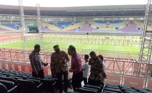 Kapolresta Solo Cek Stadion Manahan dan Simulasi Pengamanan Pembukaan Muktamar