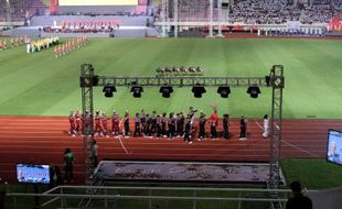 Pembukaan Pospenas IX di Solo, Menag Ajak Peserta Doakan Korban Gempa Cianjur