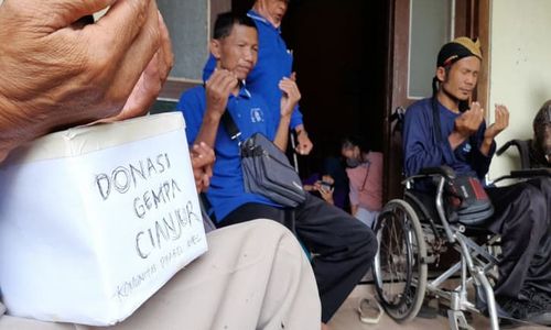 Puluhan Penyandang Disabilitas Boyolali Galang Dana untuk Korban Gempa Cianjur