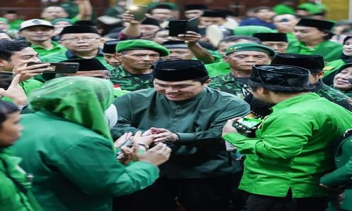 Hadiri Rapimwil PPP Jateng, Erick Thohir Disambut Teriakan "Cawapres"