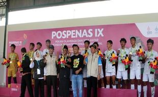 Mantap! DKI Jakarta Rebut Emas Sepak Bola Pospenas di Solo, Jateng Kedua