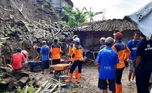 Tanah Longsor di Semin Gunungkidul, 58 Warga Mengungsi