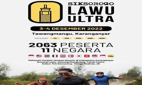 2.063 Pelari dari 11 Negara akan Ikuti Siksorogo Lawu Ultra di Karanganyar