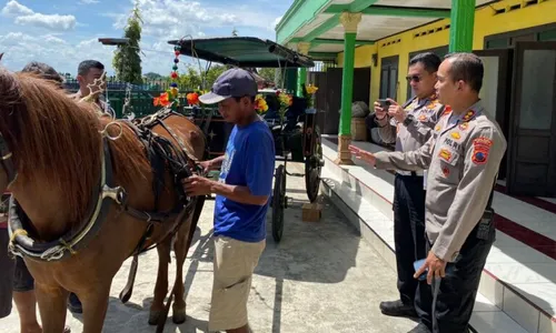 Kapolres Sragen Kirim 5 Andong untuk Tamu VIP Pernikahan Kaesang-Erina