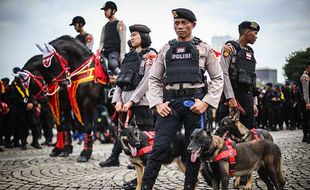 Ribuan Personel TNI-Polri Ikuti Apel Gelar Pasukan Operasi Lilin 2022 di Monas