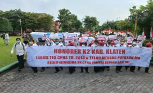 Ragukan Surat Balasan Menpan RB, Honorer K2 Klaten Tetap Tuntut Diangkat PNS