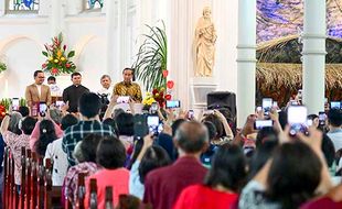 Presiden Jokowi Tinjau Pelaksanaan Ibadah Natal di Dua Gereja di Bogor