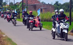 Seratusan Difabel Konvoi Motor Kampanye Keselamatan Berkendara di Kudus