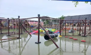 Selain Mandi Salju, Janti Park Klaten Kini Dilengkapi Wahana ala Ninja Warrior