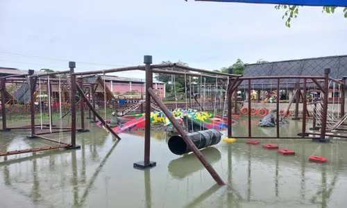 Selain Mandi Salju, Janti Park Klaten Kini Dilengkapi Wahana ala Ninja Warrior