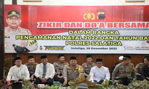 Polres Salatiga Gelar Zikir dan Doa Bersama Lintas Agama