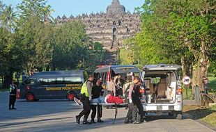 Simulasi Pengamanan Ancaman Aksi Teror di Candi Borobudur Jelang Libur Nataru