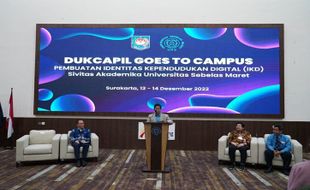 Sosialisasi IKD, UNS Solo Jadi Pilot Project Program Dukcapil Goes to Campus