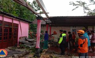 Hujan dan Angin Terjang Sragen, 6 Pohon Tumbang, 1 Rumah Tertimpa Pohon