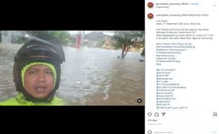 Kawasan Wonosari Semarang Tergenang Banjir Setinggi Satu Meter