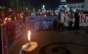 Pembunuhan ASN Semarang Tak Juga Terungkap, Doa Bersama Digelar di Tugu Muda