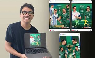 Wow! Poster Tim Arab Saudi di Piala Dunia Ternyata Buatan Mahasiswa ISI Solo