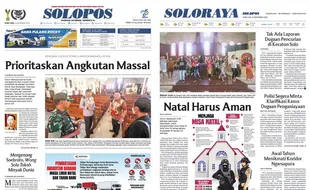 Solopos Hari Ini: Prioritaskan Angkutan Massal