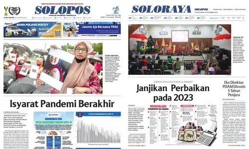 Solopos Hari Ini: Isyarat Pandemi Berakhir