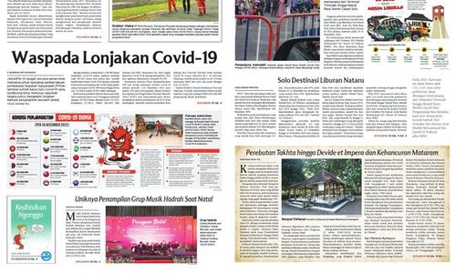 Solopos Hari Ini: Waspada Lonjakan Covid-19