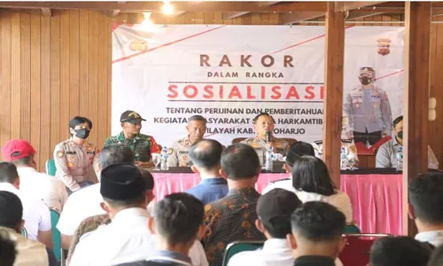 Polres Sukoharjo Sosialisasikan Tata Cara Perizinan Kegiatan Masyarakat