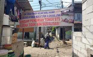 Ditolak Warga, Tower Operator Seluler di Tambaklorok Semarang Disegel