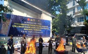 Banyak! Sepanjang 2022, Bea Cukai Semarang Rampas Belasan Juta Rokok Ilegal