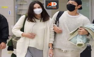 Song Joong Ki dan Katy Louise Saunders Terlihat Meninggalkan Bioskop