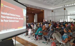 Akan Direlokasi ke Pasar Terpadu Nglangon, 785 Pedagang di Sragen Dikumpulkan