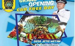 Asyik! Car Free Day juga akan Digelar di Pedan Klaten, Catat Lokasinya