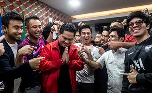 Erick Thohir Resmi Daftar Caketum PSSI, Diantar Kaesang dan Raffi Ahmad