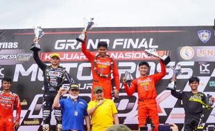 Crosser Astra Honda Dominasi Gelar Juara di Kejurnas Motocross