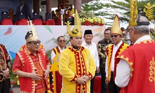 Erick Thohir Dapat Gelar Balugu Sangeri Banua di Nias, Ini Maknanya