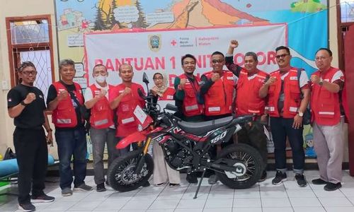 Logistik hingga Motor Trail Dikirim PMI Klaten untuk Korban Gempa Cianjur