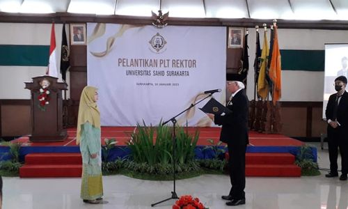 Sri Huning Anwariningsih Dilantik Jadi Plt Rektor Universitas Sahid Solo