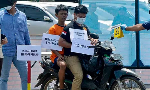 Rekonstruksi Pembunuhan Anak di Makassar, 35 Adegan Diperagakan