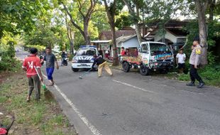 Motor Tabrak Pikap di Jumantono Karanganyar, 1 Meninggal Dunia