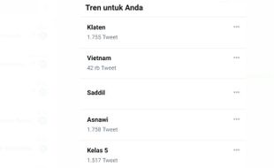 Klaten Trending di Twitter Gara-Gara Hal Kocak, Gibran Sampai Ikut Berkomentar