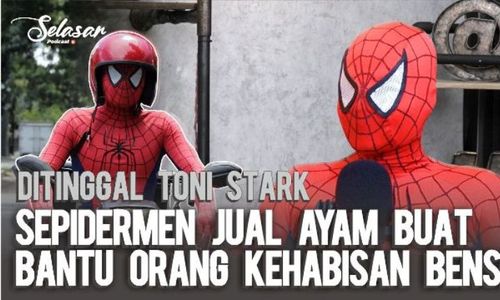 Spiderman Jual Ayam Demi Bantu Orang Kehabisan Bensin