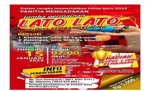 Info Lur! Hadiahnya Menarik, Ini Syarat Ikut Lomba Lato-Lato di Boyolali