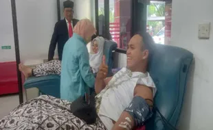 Unik, Pengantin di Sragen Gelar Syukuran dengan Donor Darah Seusai Ijab Kabul