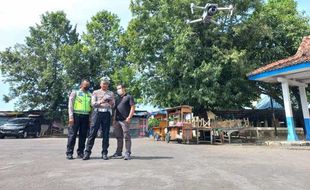 Wah, Polda Jateng Uji Coba Tilang Elektronik Pakai Drone di Penggung Klaten