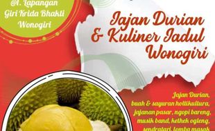 Siap-Siap! Ribuan Buah Durian dan Aneka Jajanan Tradisional Diobral di Wonogiri