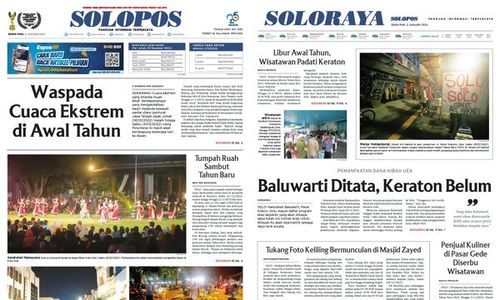 Solopos Hari Ini: Waspada Cuaca Ekstrem di Awal Tahun