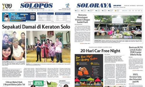 Solopos Hari Ini: Sepakati Damai di Keraton Solo