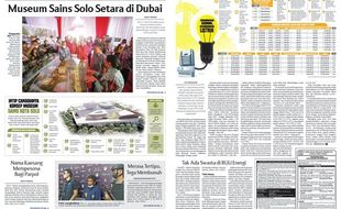 Solopos Hari Ini: Museum Sains Solo Setara di Dubai