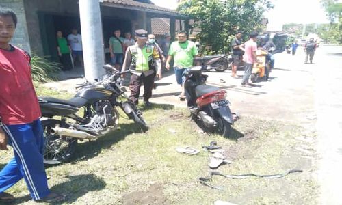 2 Motor Bertabrakan di Wuryantoro Wonogiri, Seorang Lansia Meninggal Dunia